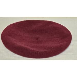 Vintage Liz Claiborne Wool Rasberry Beret